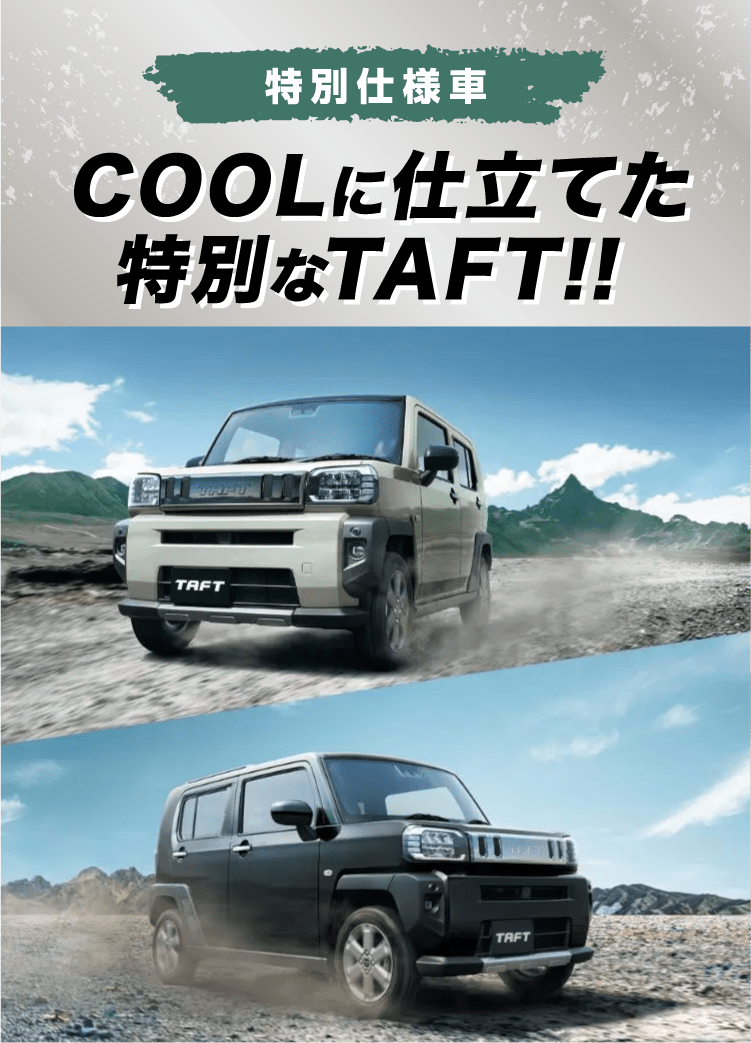 特別仕様車 COOLに仕立てた特別なTAFT!!