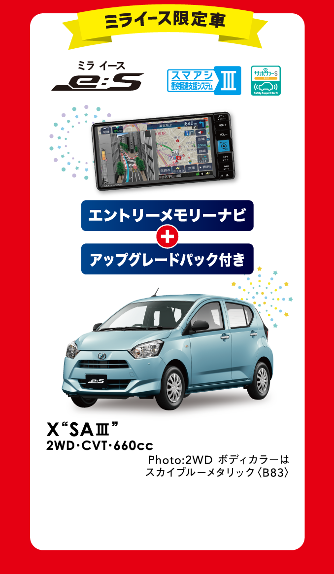 ミライース限定車 X SAⅢ