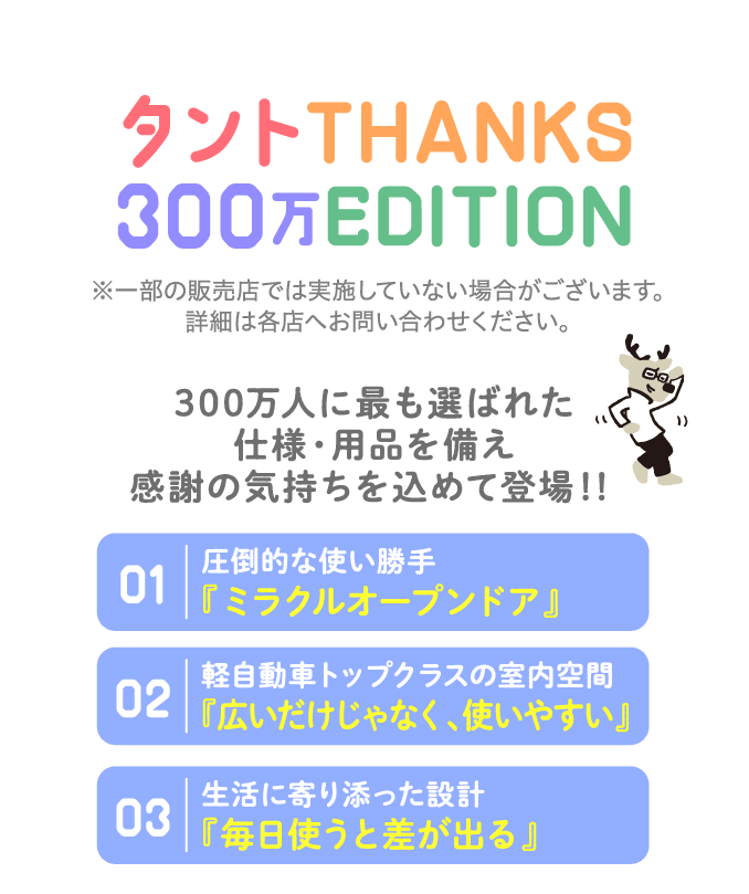 タントTHANKS300万EDITON