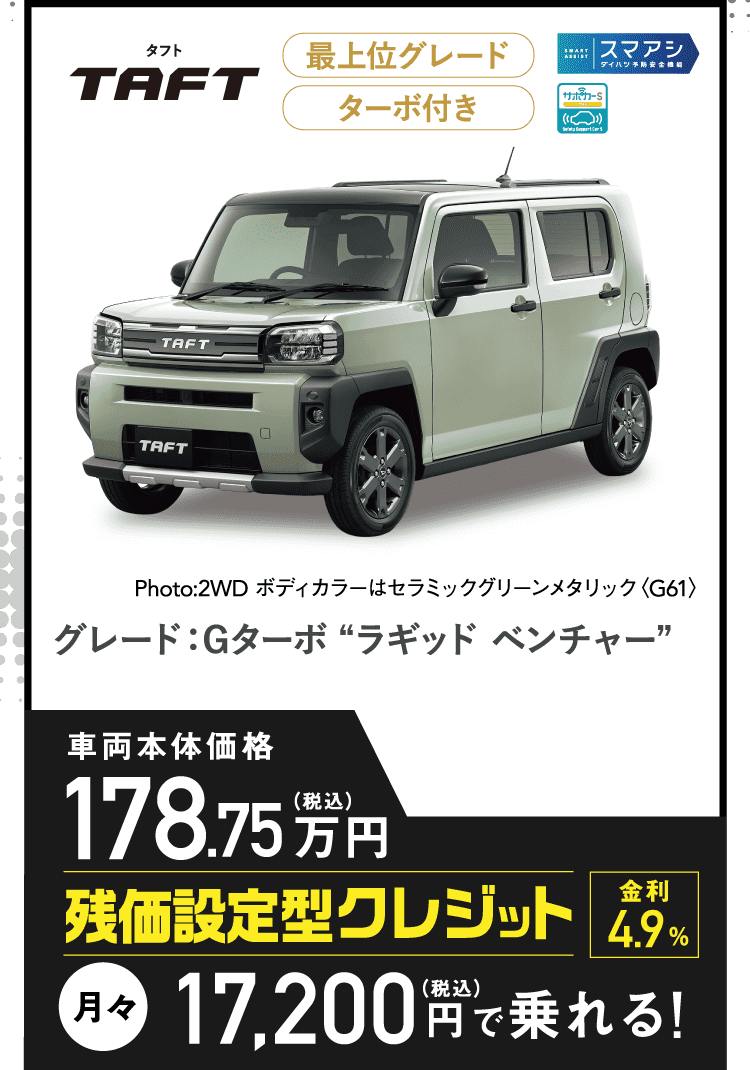 タフト Gターボ ラギット ベンチャー